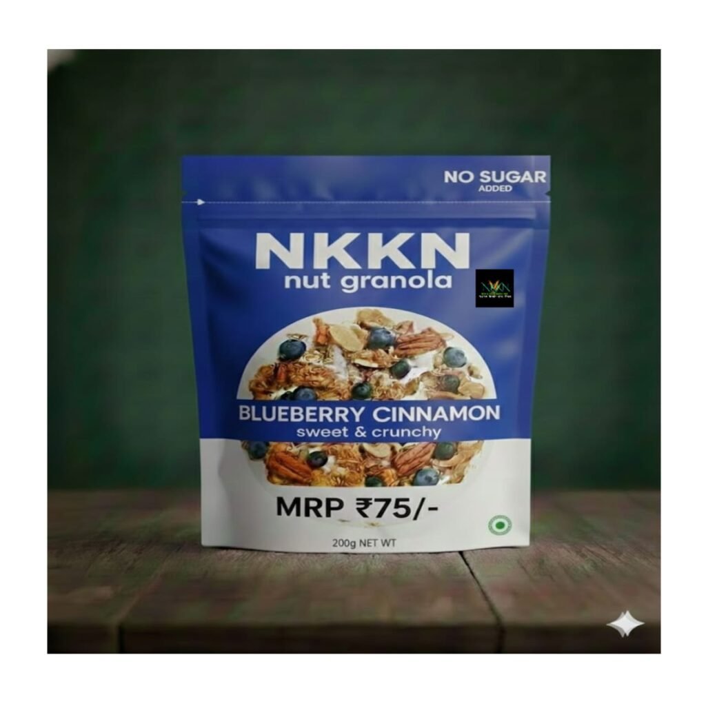NKKN Brand Nut Granola with blueberry and cinnamon